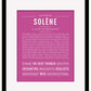Solene | Name Art Print