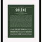 Solene | Name Art Print
