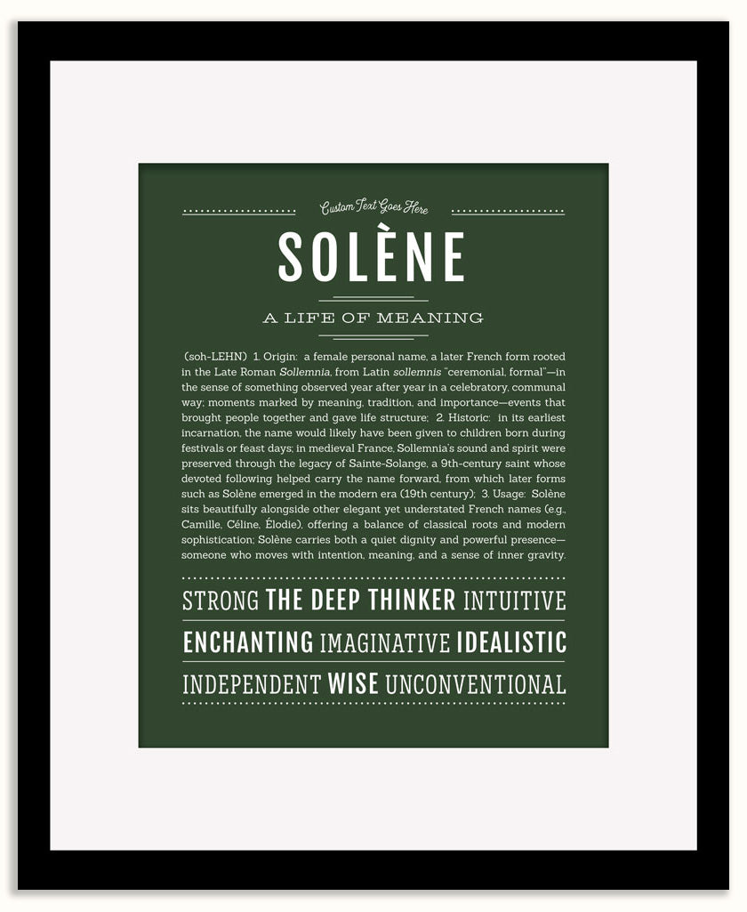 Solene | Name Art Print