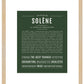 Solene | Name Art Print
