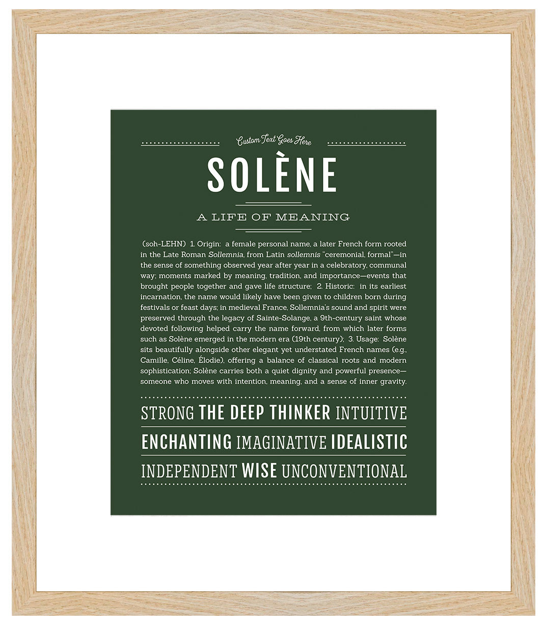 Solene | Name Art Print