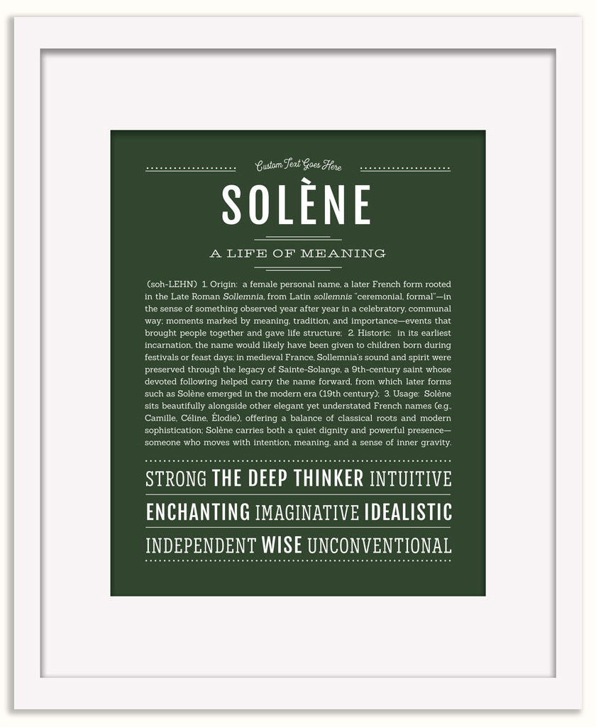 Solene | Name Art Print