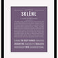 Solene | Name Art Print