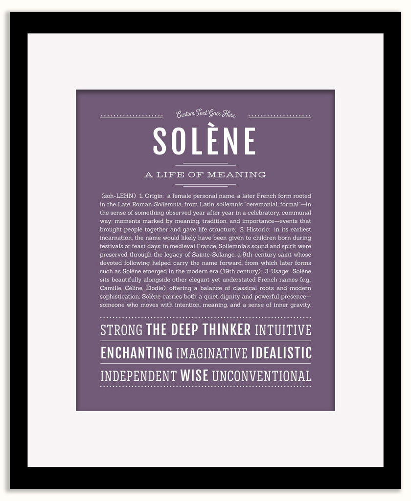 Solene | Name Art Print