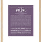Solene | Name Art Print