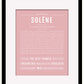 Solene | Name Art Print