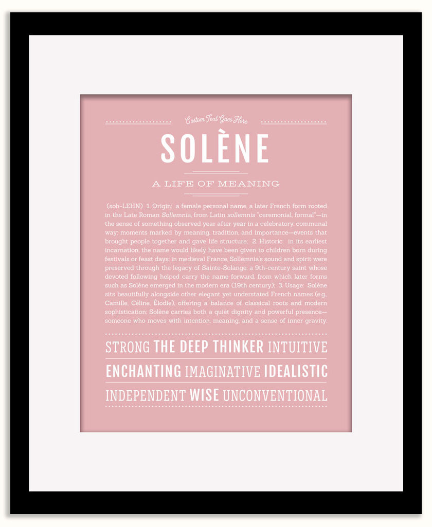Solene | Name Art Print