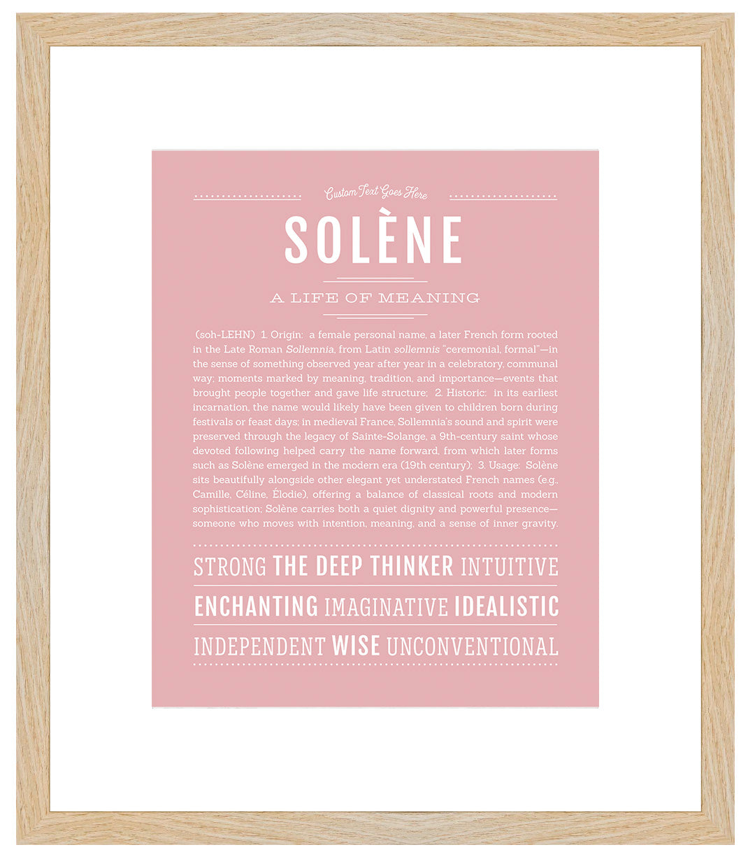 Solene | Name Art Print