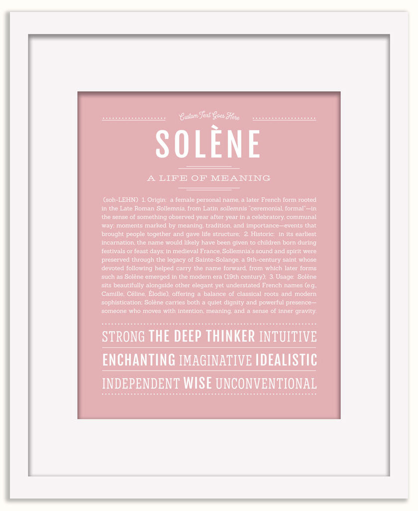 Solene | Name Art Print