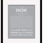 Solene | Name Art Print