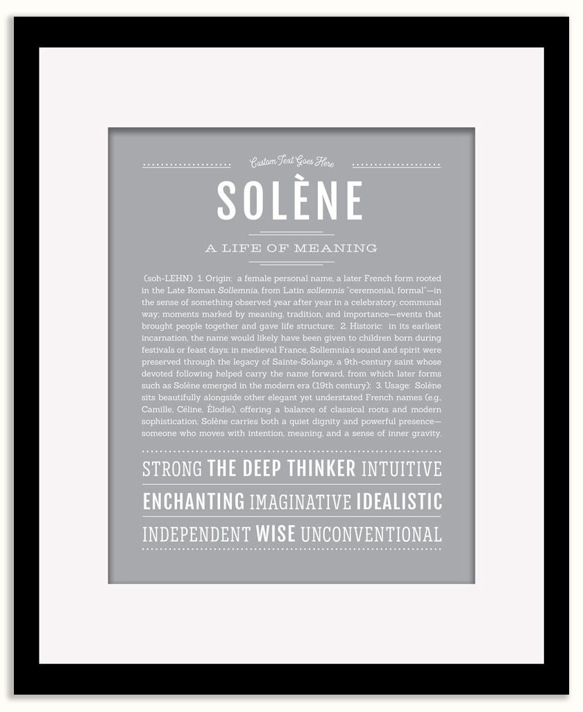 Solene | Name Art Print