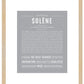 Solene | Name Art Print