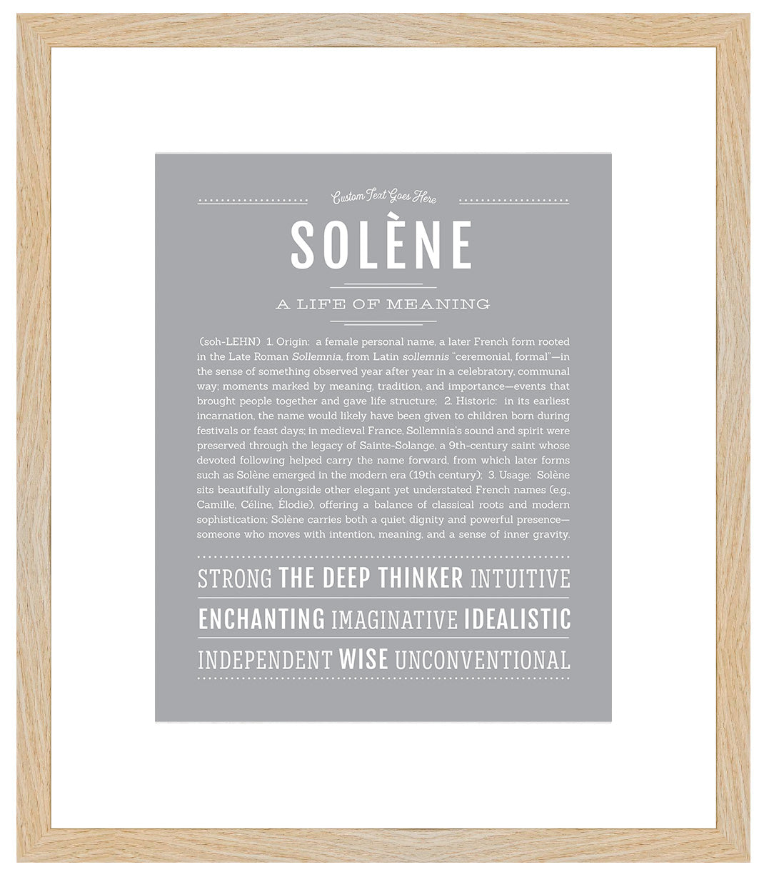 Solene | Name Art Print