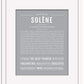 Solene | Name Art Print