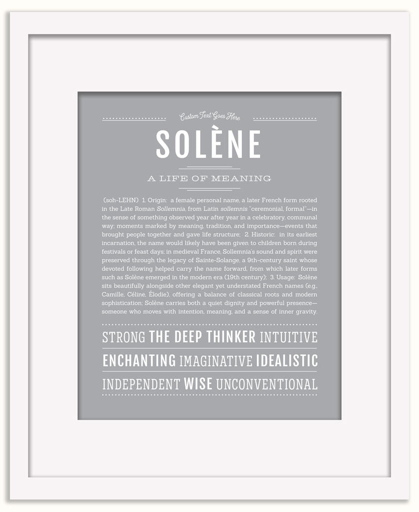 Solene | Name Art Print