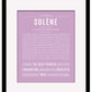 Solene | Name Art Print