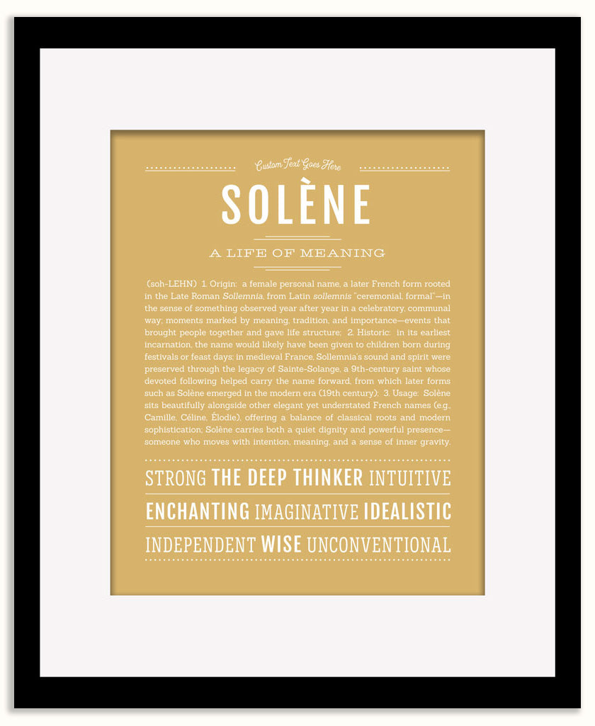 Solene | Name Art Print