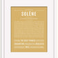 Solene | Name Art Print