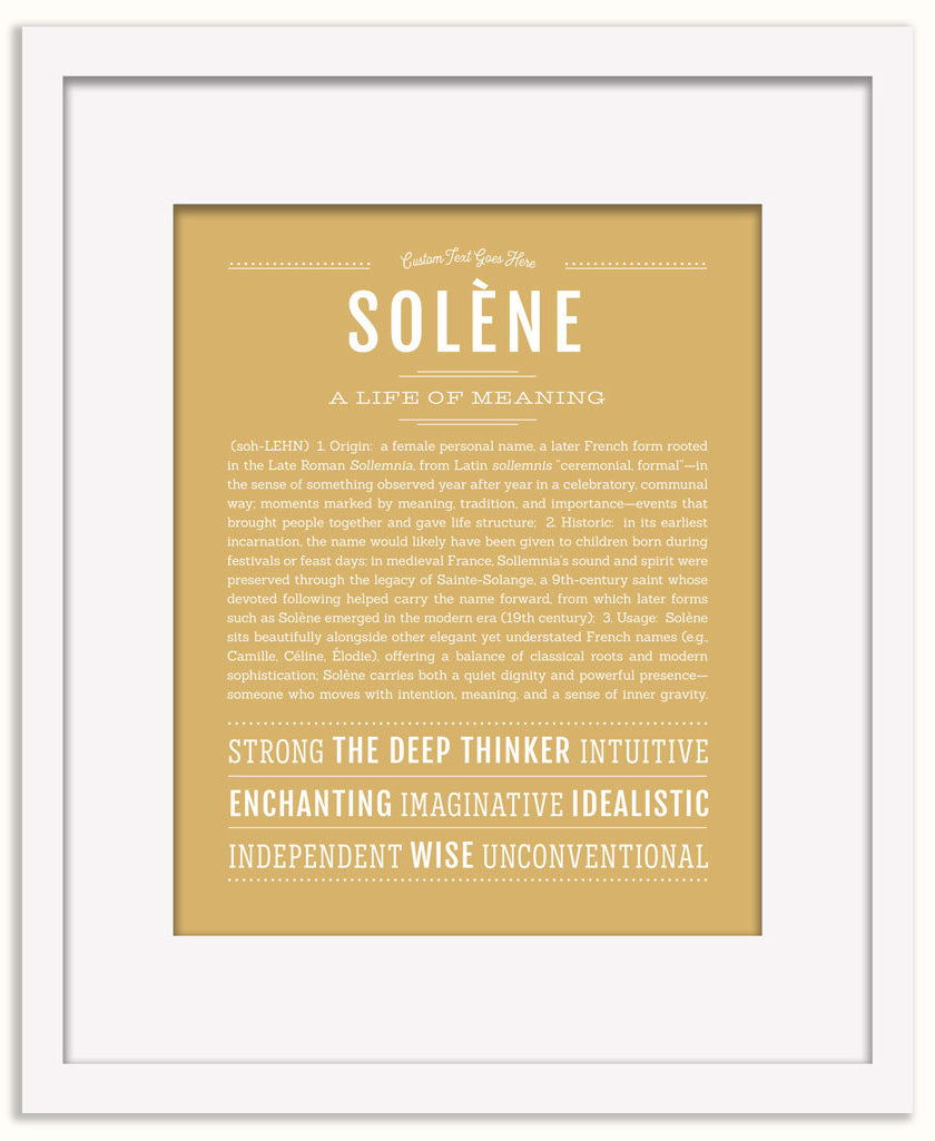 Solene | Name Art Print