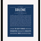 Solene | Name Art Print