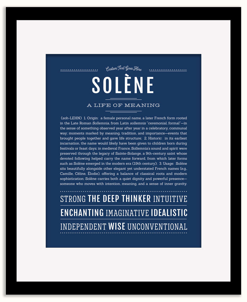 Solene | Name Art Print