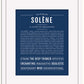 Solene | Name Art Print