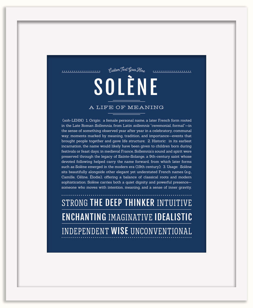 Solene | Name Art Print