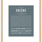 Solene | Name Art Print