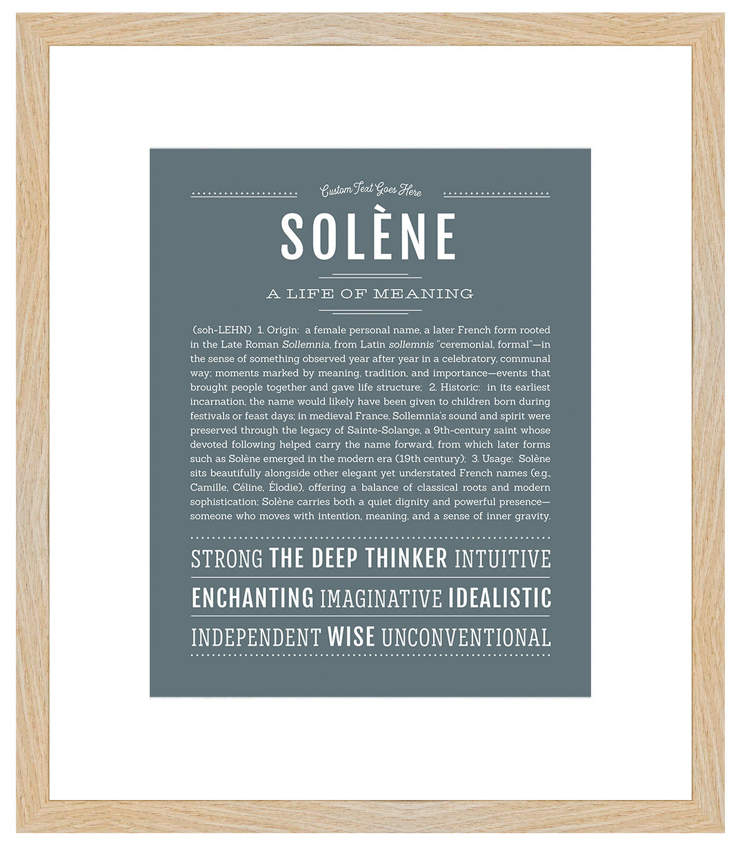 Solene | Name Art Print