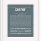 Solene | Name Art Print