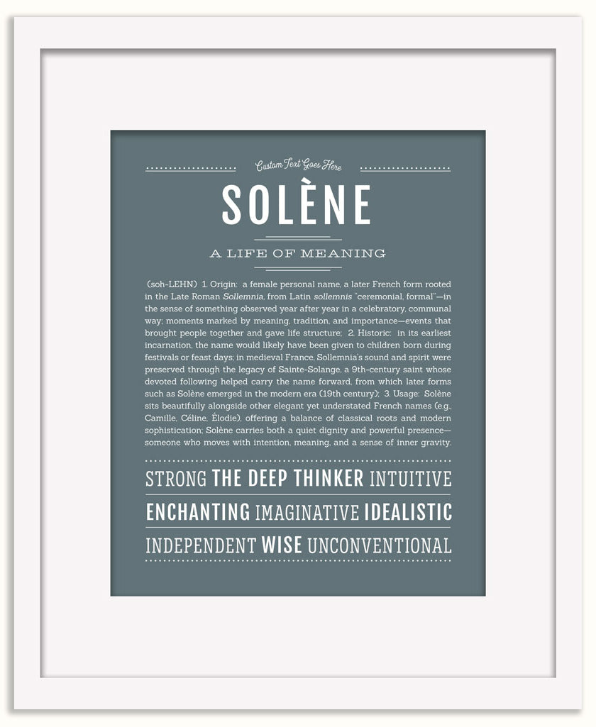 Solene | Name Art Print