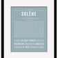 Solene | Name Art Print