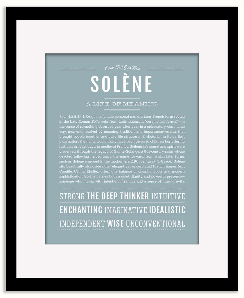 Solene | Name Art Print