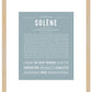 Solene | Name Art Print