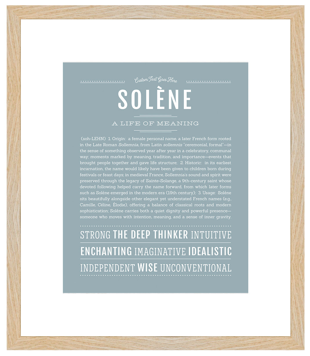 Solene | Name Art Print