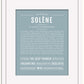 Solene | Name Art Print