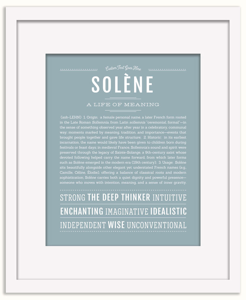 Solene | Name Art Print