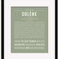 Solene | Name Art Print