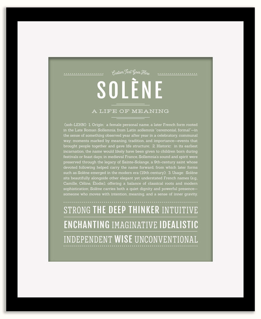 Solene | Name Art Print