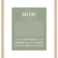 Solene | Name Art Print