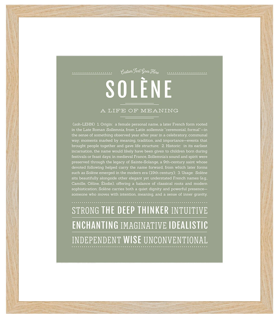 Solene | Name Art Print