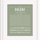 Solene | Name Art Print