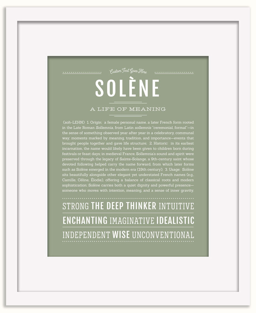 Solene | Name Art Print