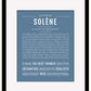 Solene | Name Art Print