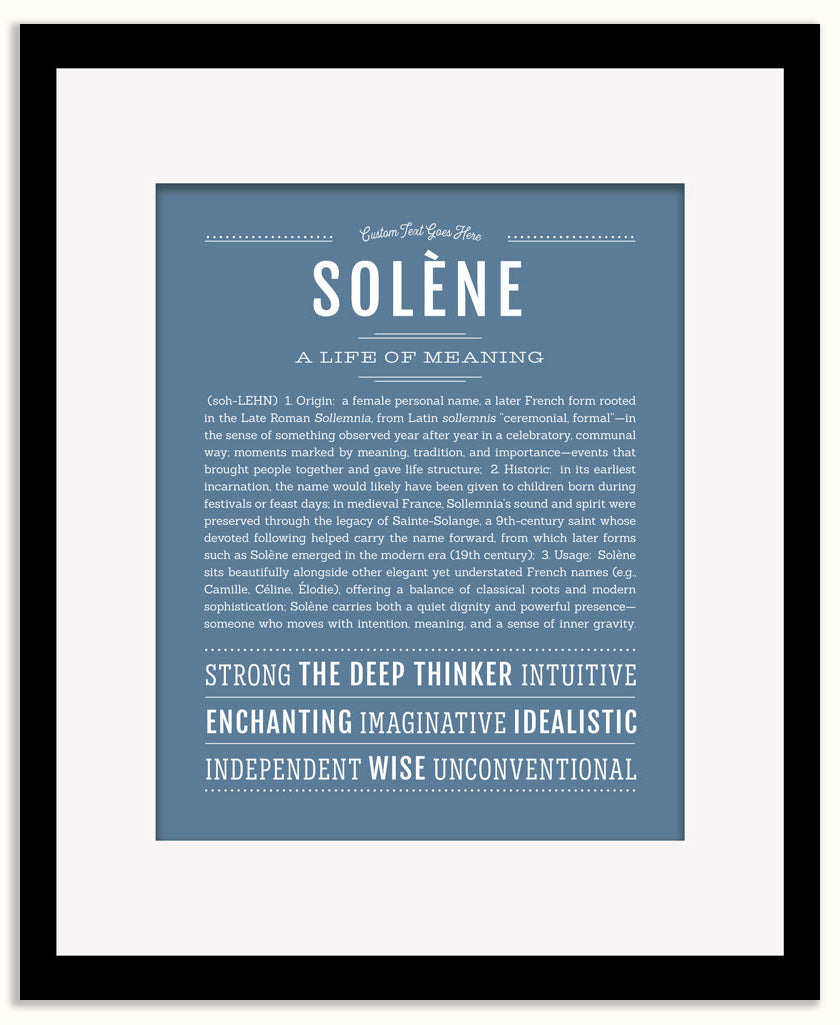 Solene | Name Art Print