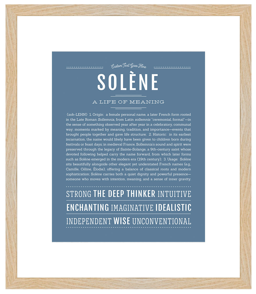 Solene | Name Art Print
