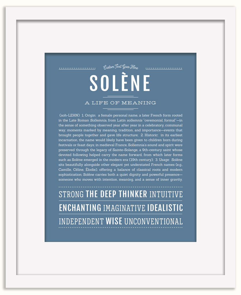 Solene | Name Art Print