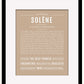 Solene | Name Art Print