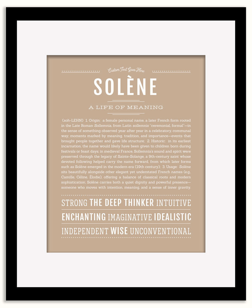 Solene | Name Art Print