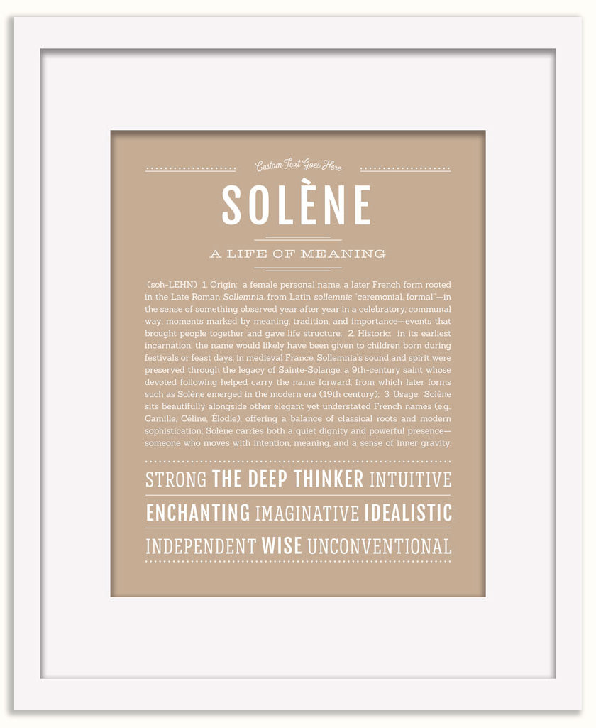 Solene | Name Art Print